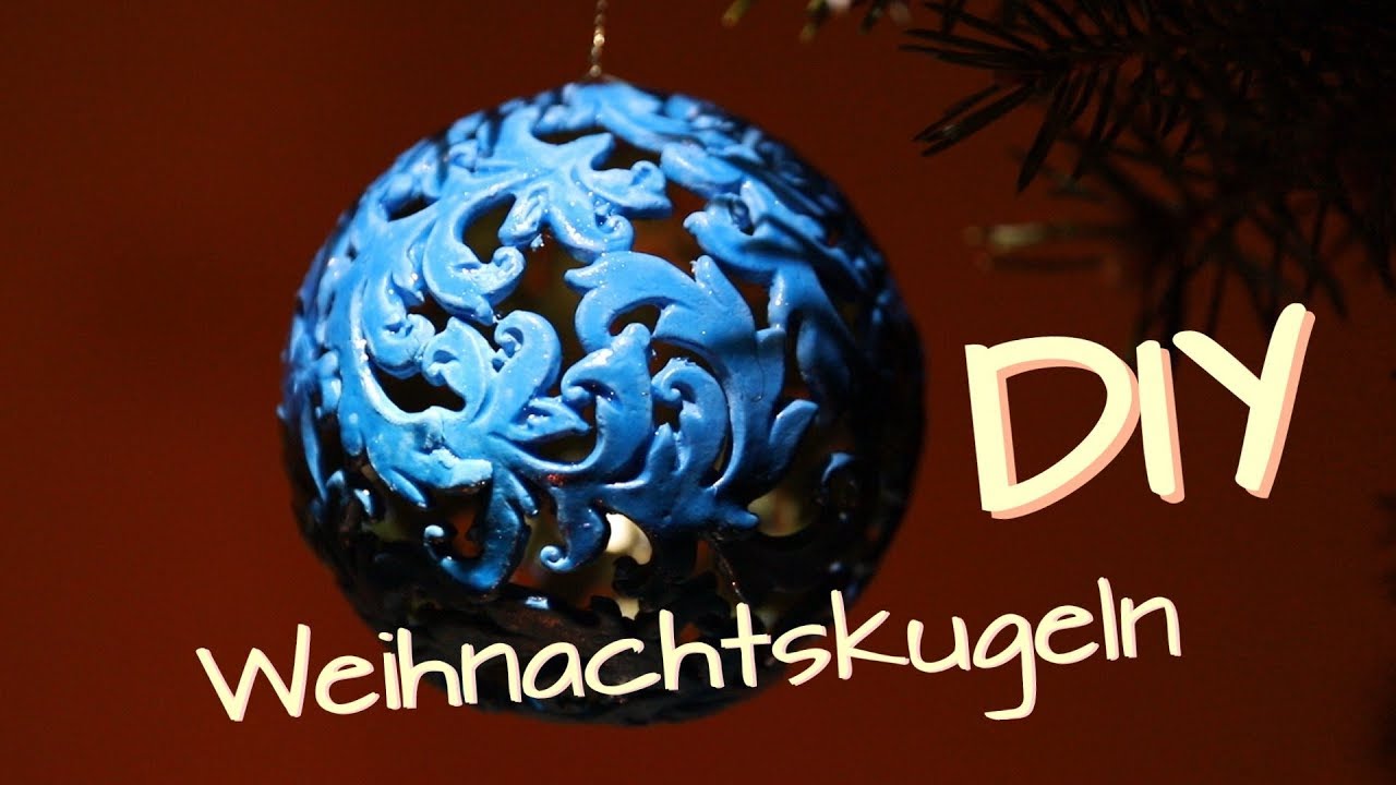 Weihnachtsdeko selber machen - Weihnachtskugeln - how to make christmas balls -  christmas ornaments
