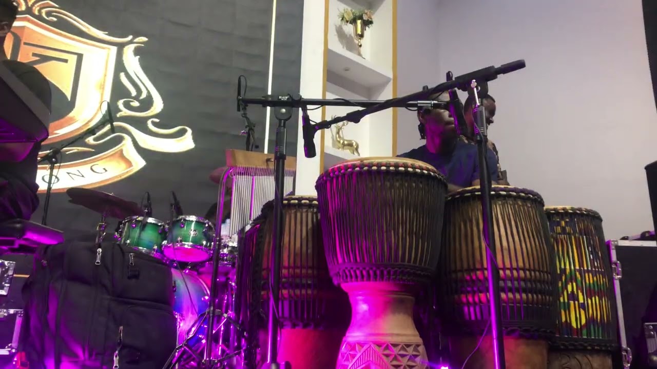 Six Conga Drums For SoundCheck | Godfred Ebo Baidoo | Dynamic Praise Accra