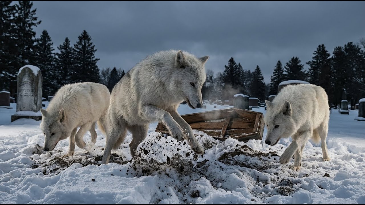 Three Arctic Wolves Dug Up A Fresh Grave. What They Found Inside Left Everyone Speechless!