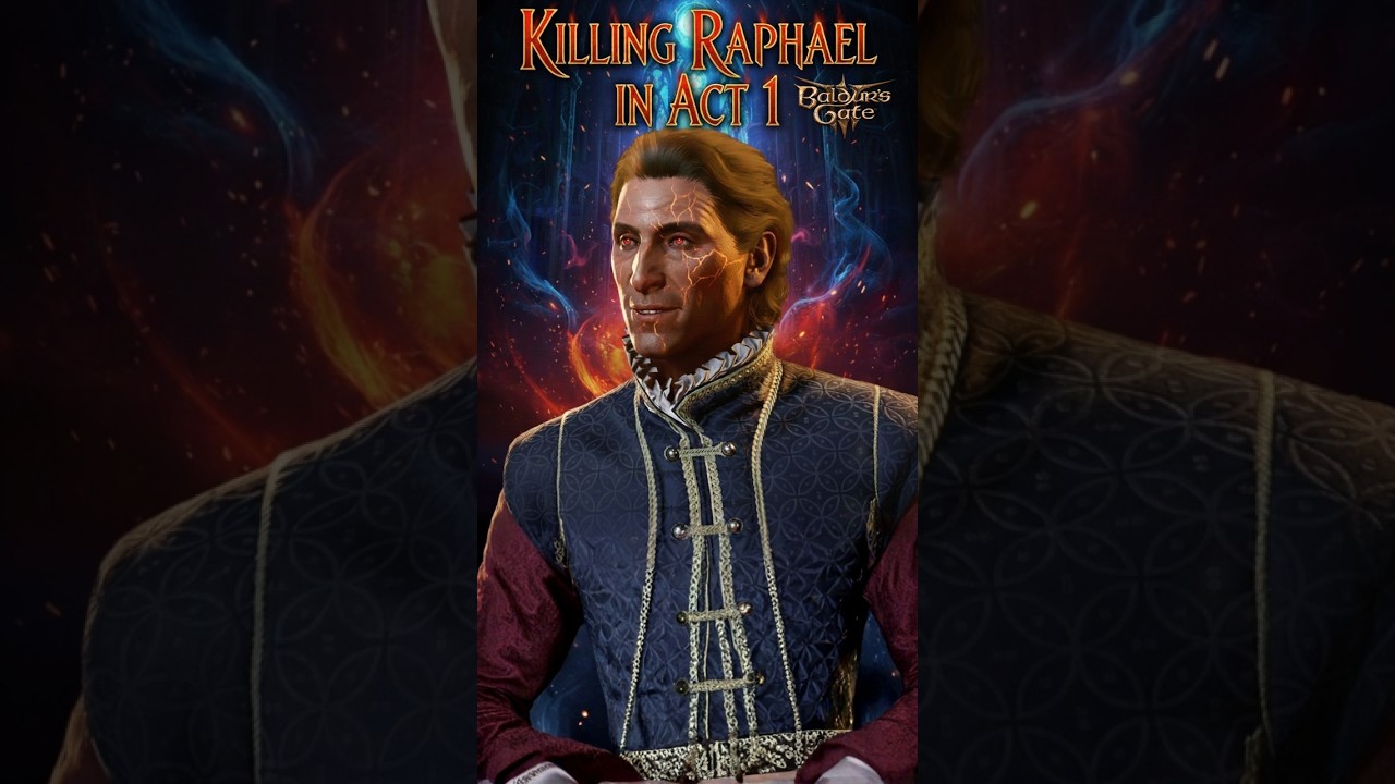 Убийство Рафаэля в первом акте // Baldur's Gate 3 #короткометражки #игры #baldursgate 3.