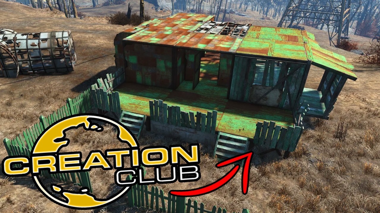 Пошаговое руководство по сборке набора Green & Glass Shacks в Fallout 4 Creation Club!