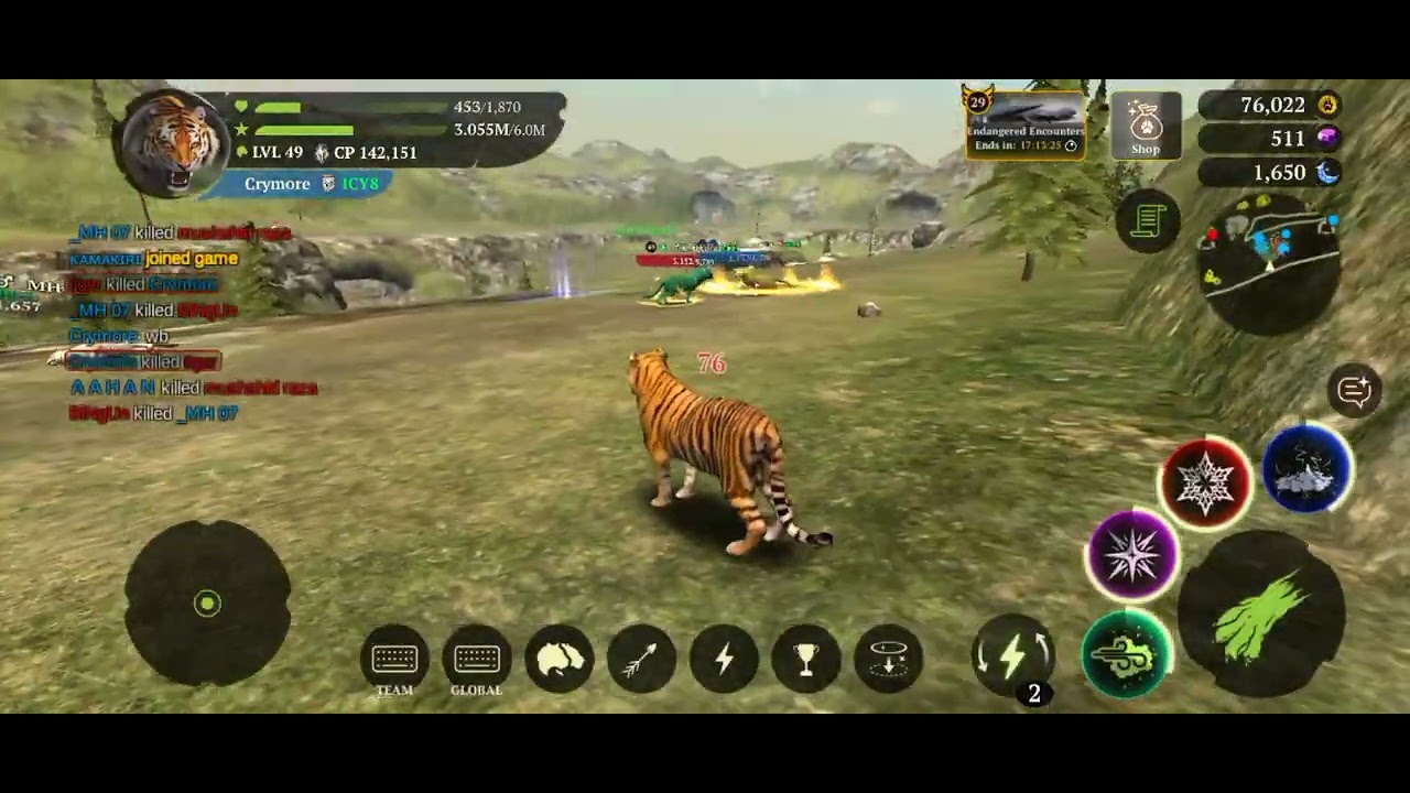 The tiger pvp