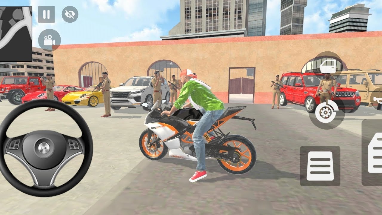 Indian thift auto simulator Indian 🤩 showroom purchase 😯 modified ktm and car 🥳