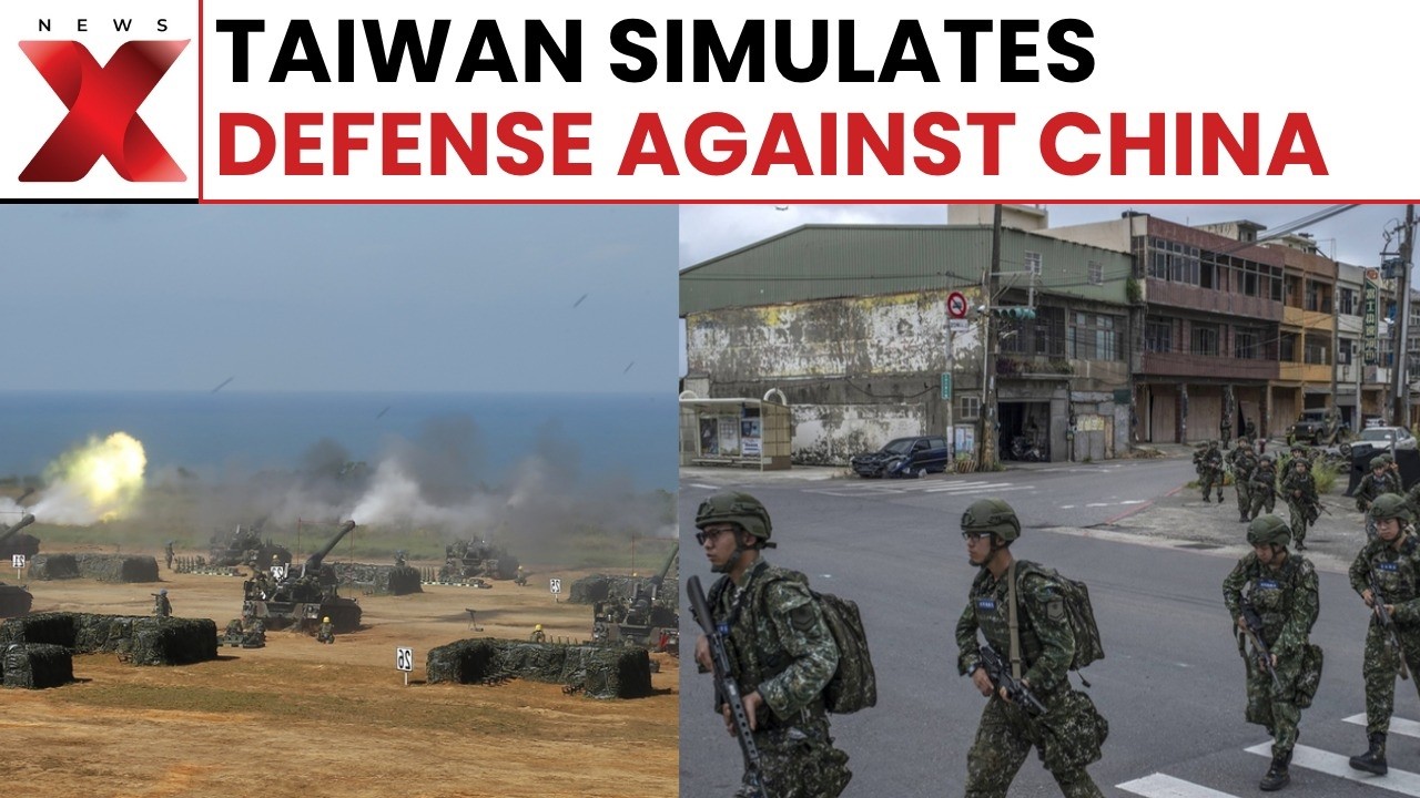 Taiwan Holds Coastal Drill Simulating Defense Against Chinese Invasion Forces | NewsX
