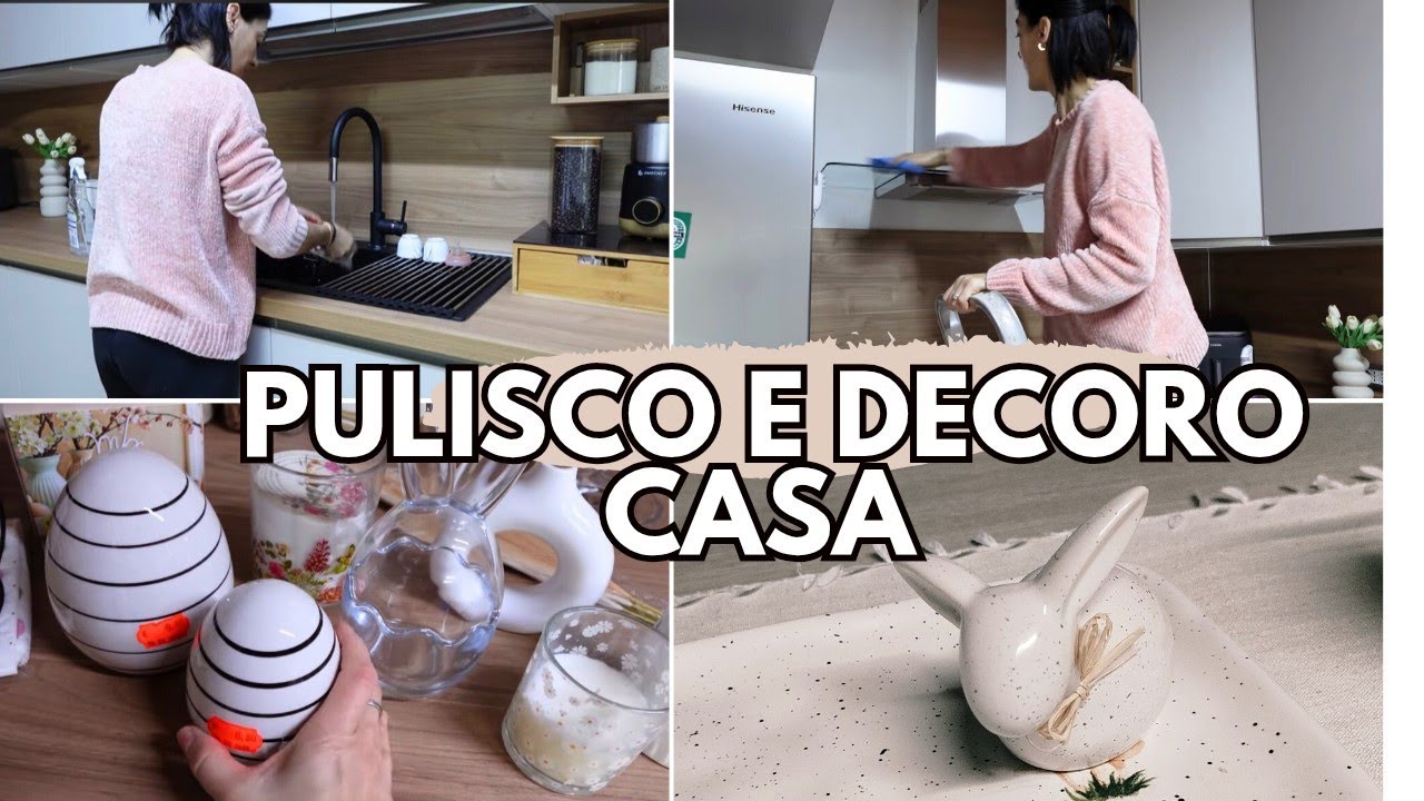 Pulisco e Decoro Casa per la Primavera 🌸 Trasformo il Mio Open Space /Pulizie + Decorazioni Pasquali
