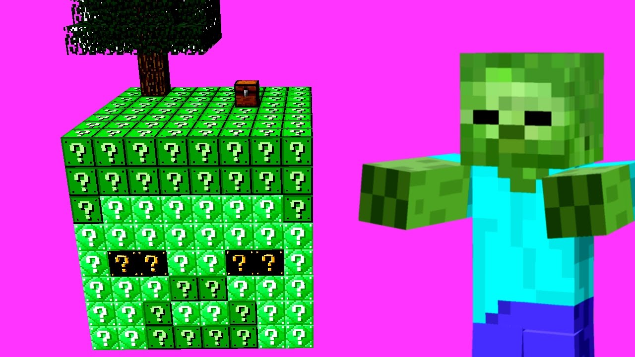 ZOMBIE LUCKY SKYBLOCK CHALLENGE!