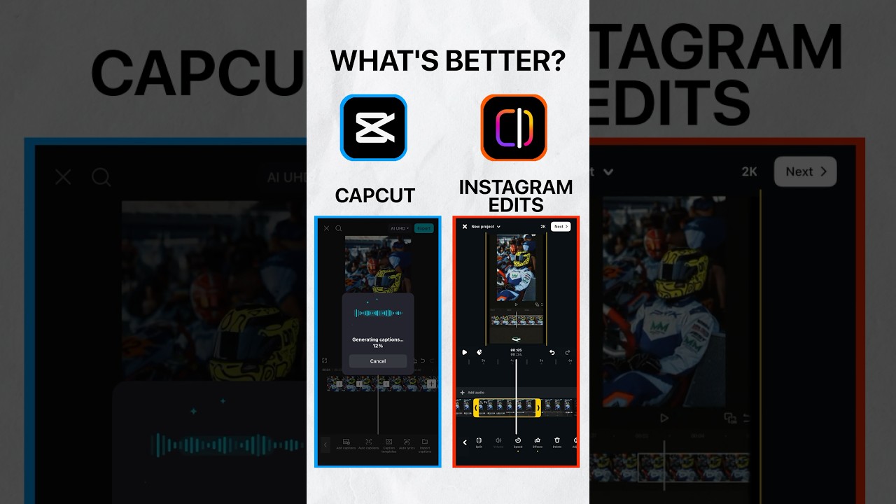 CapCut против Edits: что лучше?