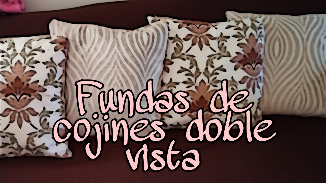 #1 decoración para el hogar/ DIY fundas para cojines/ vista doble/ con cierre🌟