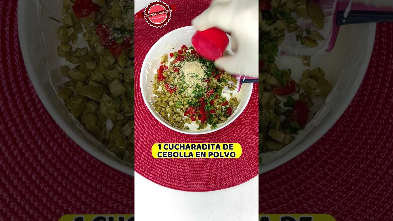 👉Dip de Aceitunas y Queso Crema🧀💚 Cremoso, fácil y lleno de sabor💃 ¡Listo en minutos y delicioso! 😋🔥