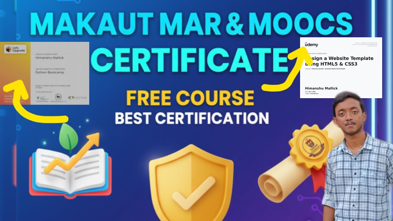 ​🤯 MAKAUT MAR/MOOCS FREE Certificate! | Get The BEST Certification for FREE (2025 Guide)