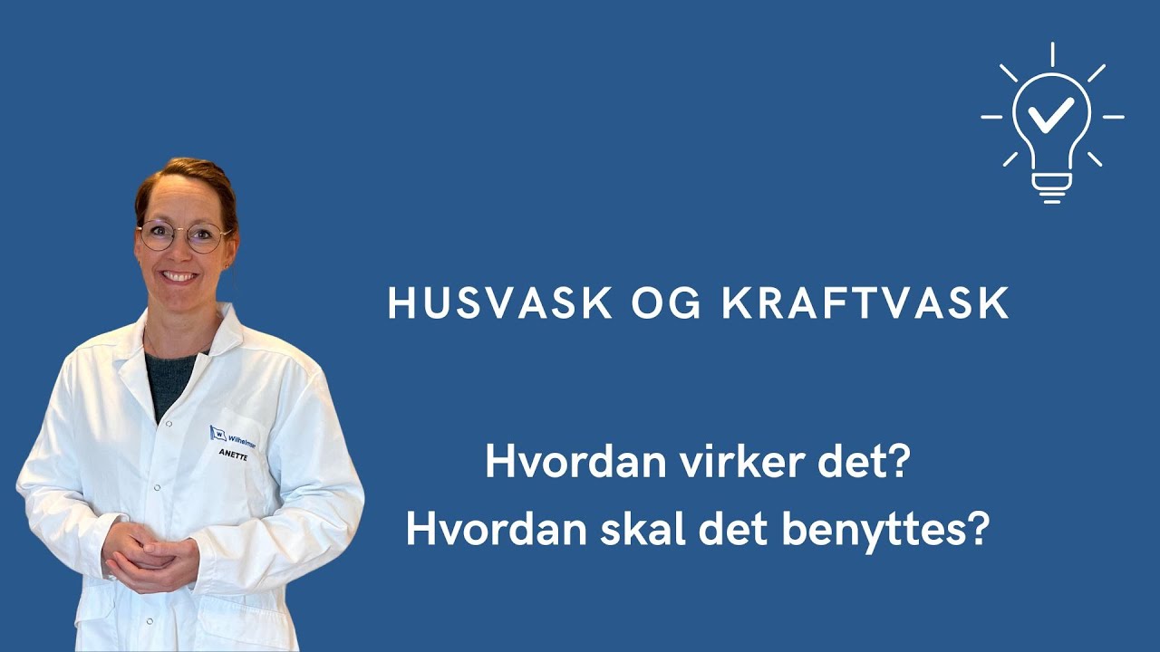Hvordan bruke husvask og kraftvask