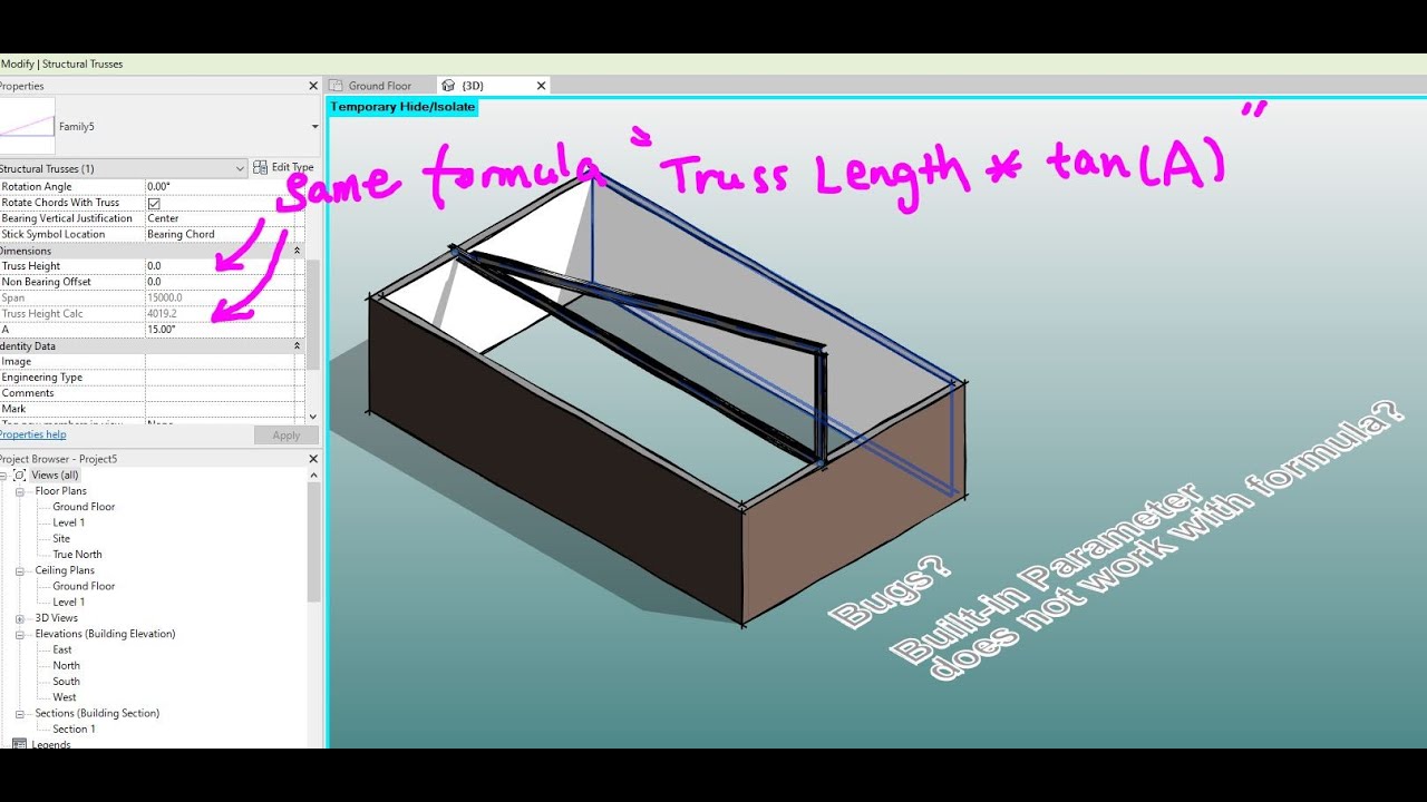 Everyday Revit (Day 325) - Bugs? Built-in Parameter does not work with formula
