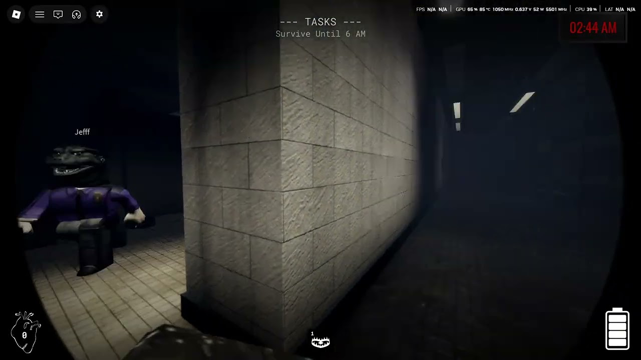 Roblox game suitborn Night 1 (see description)