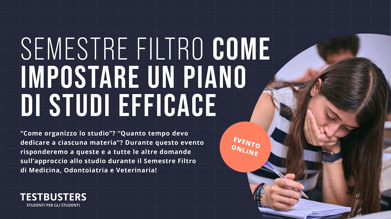 Semestre Filtro - Come impostare un piano di studi efficace