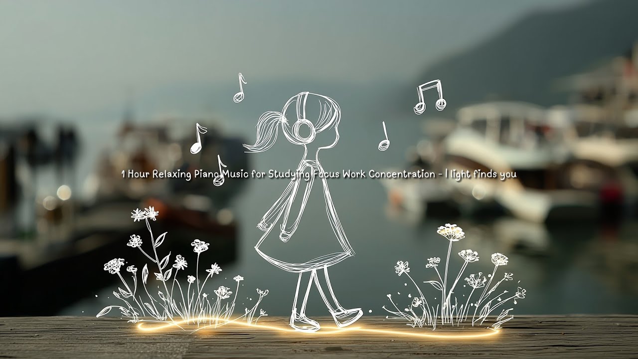 1 Hour Relaxing Piano Music for Studying Focus Work Concentration - | light finds you