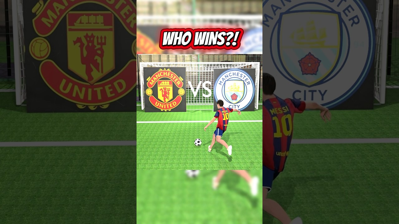 Messi Predicts The Manchester Derby! #football #manchesterderby