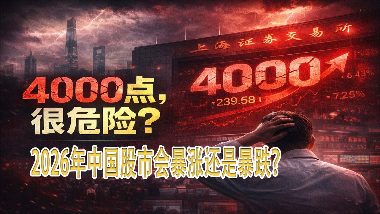 A股会复制日本？4000点是起点还是陷阱？#中国股市2026预测 # A股走势分析 #上证指数未来