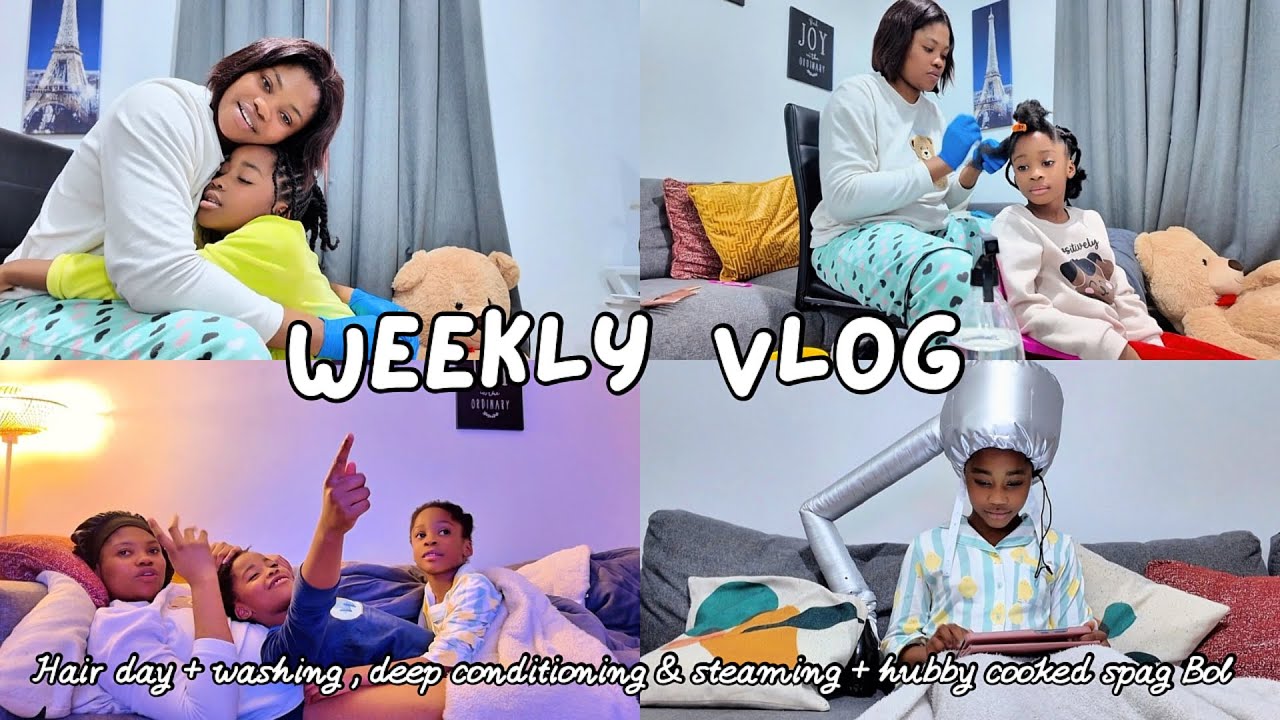 Mom Life Vlog | I spent 3 Days Doing My Kids’ Hair +1st time  Steaming their hair & this happened 