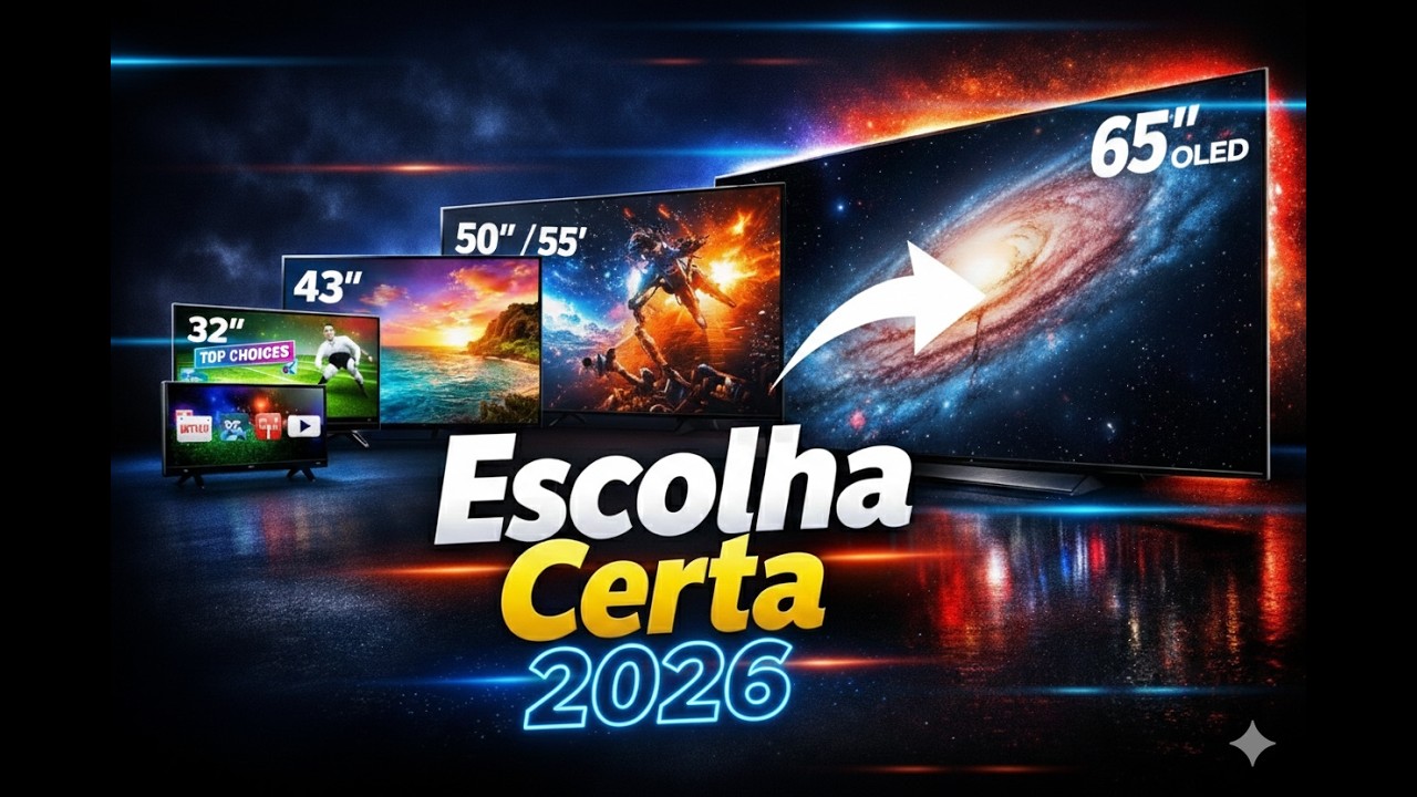 QUAL TV COMPRAR EM 2026? Do Barato ao OLED (Guia Completo)