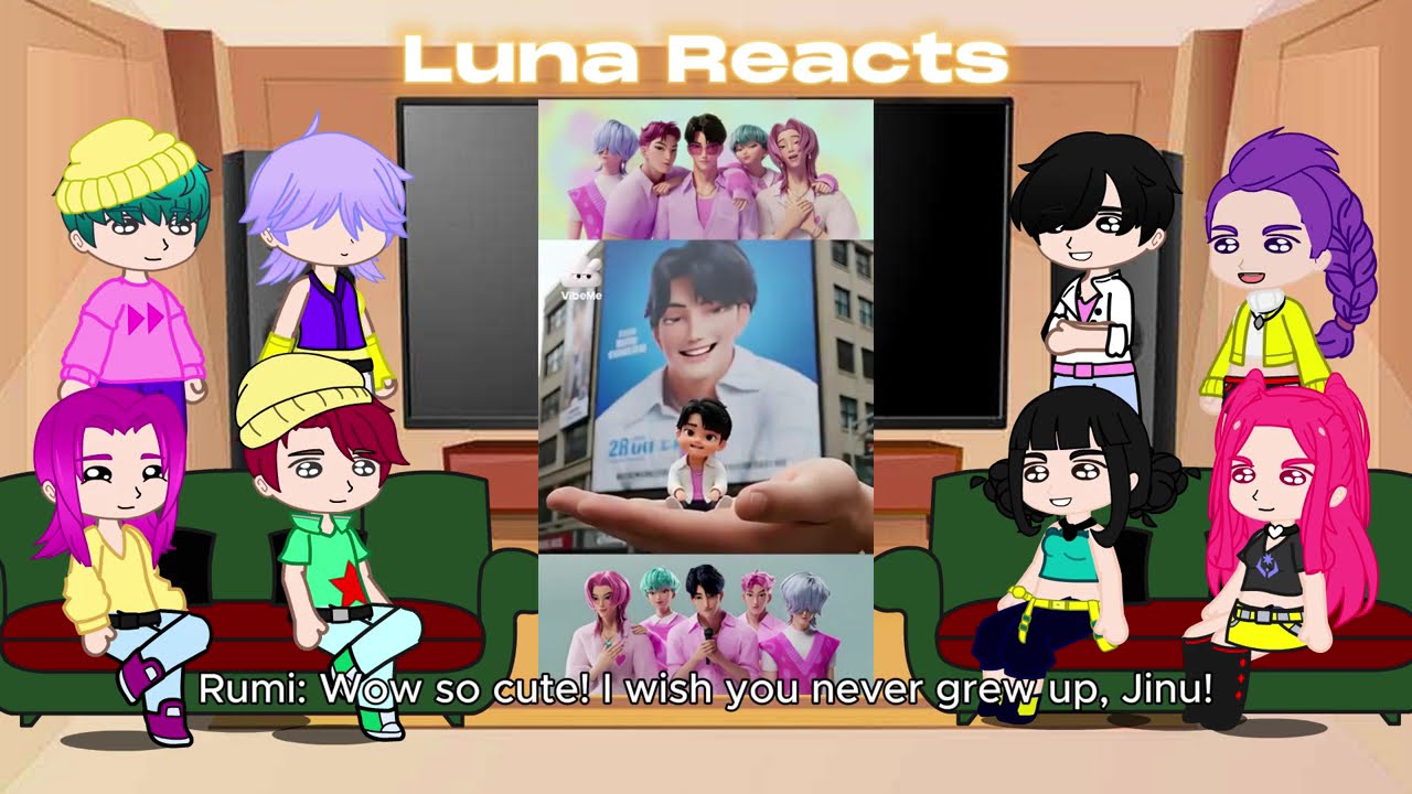 KPop Demon Hunters React To Themselves / TikToks + Memes / Huntrix & Saja Boys / Gacha React