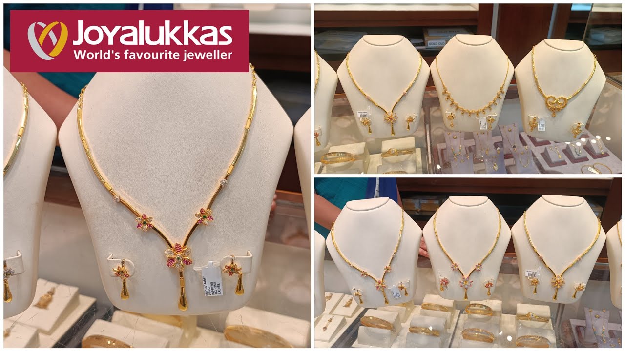 Joyalukkas Gold Necklace Collection | Fancy Necklace | Wedding Jewellery Collection