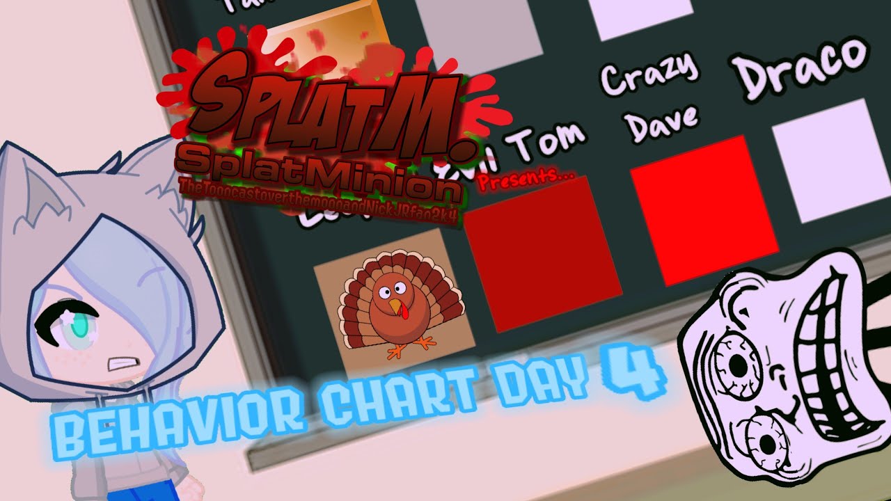 Behavior Chart Day IV: Thanksgiving edition (Sam the trollface gets in dead meat)