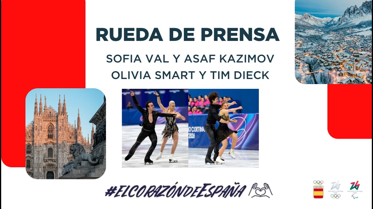 Rueda de Prensa | Sofia Val, Asaf Kazimov, Olivia Smart y Tim Dieck | JJOO MILANO CORTINA