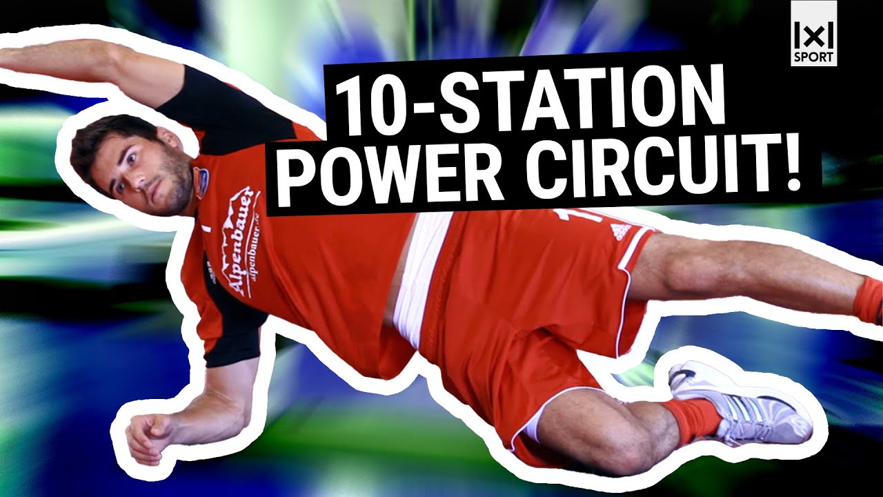 Soccer Athletics 💪🏼 Circuit Training with 10 Stations ⚽️ Train Soccer Specific Athletics at Home