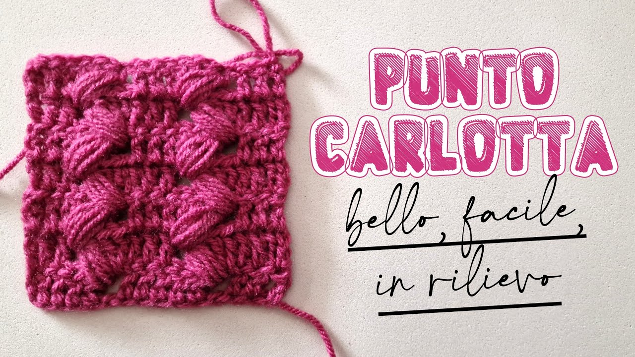 uncinetto facile - Punto Carlotta bello, facile, in rilievo speciale copertine e non solo
