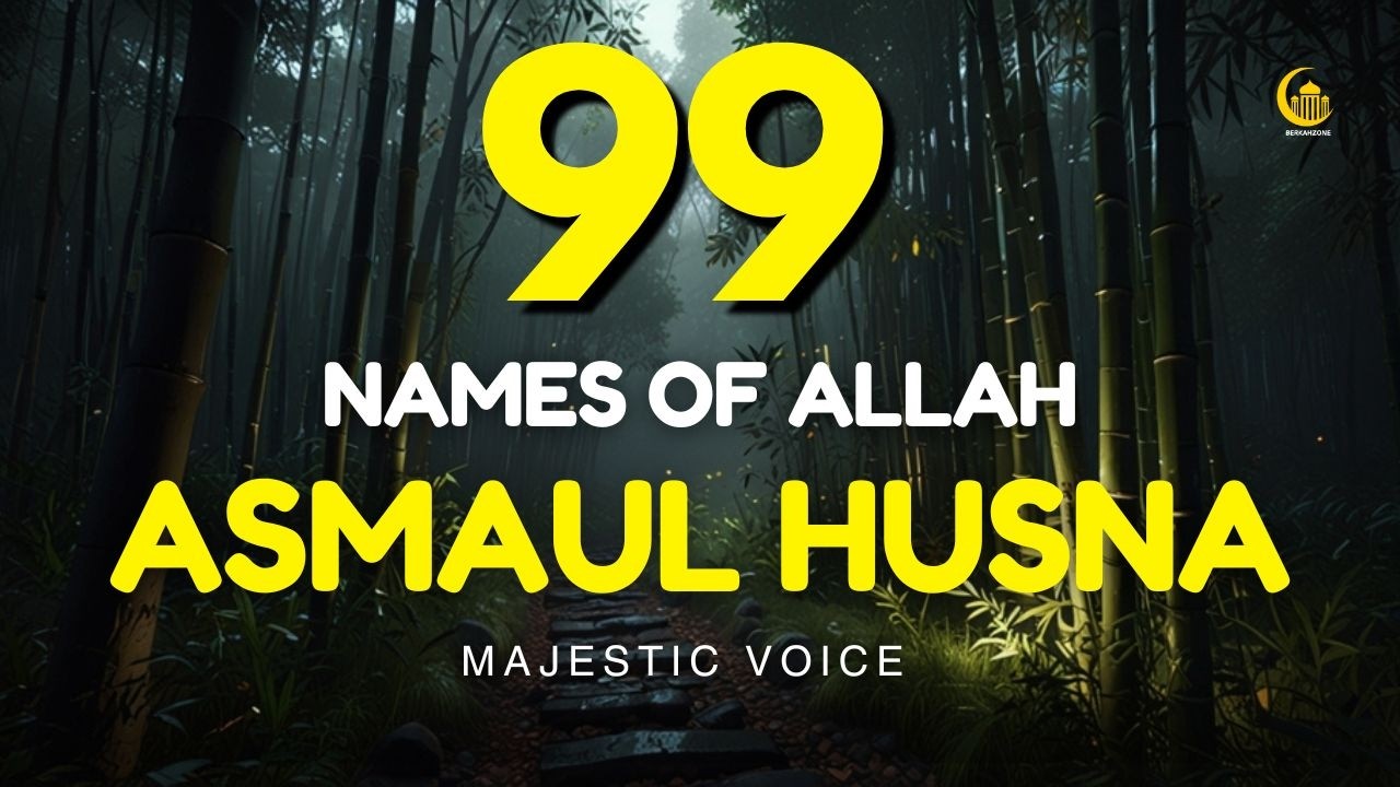 Beautiful 99 Names of ALLAH ASMAUL HUSNA اسماء الله الحسنی in Peaceful Voice By Alaa Yaseer