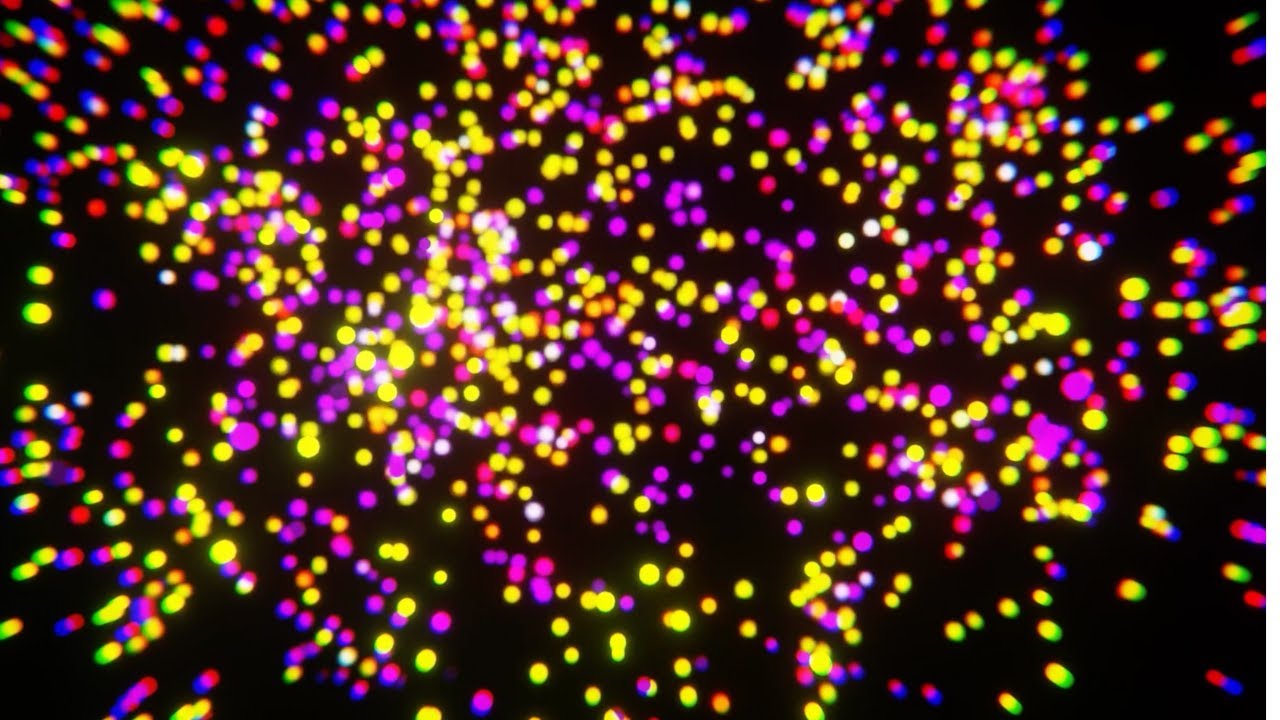 【4K UHD】MINIMAL COLOR PARTICLE LOOP | 1 HOUR |
