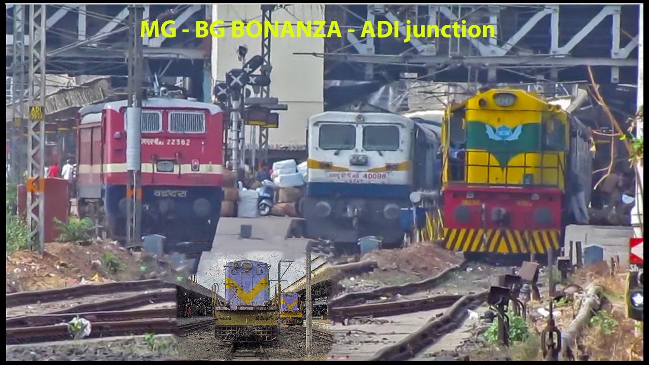 MG-BG trains unlimited at ADI(Ahmedabad) Jn : Indian Railways !!