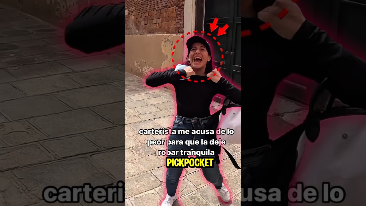 Турист спасается бегством после того, как карманник пригрозил ему нападением! 😱