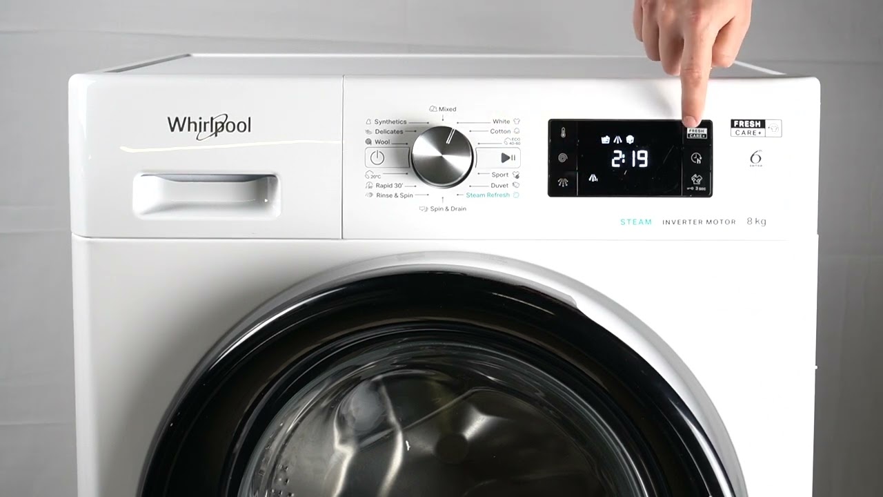 Обзор панели управления стиральной машины Whirlpool FFB 8458 BV | Узнайте о функциях панели управлен