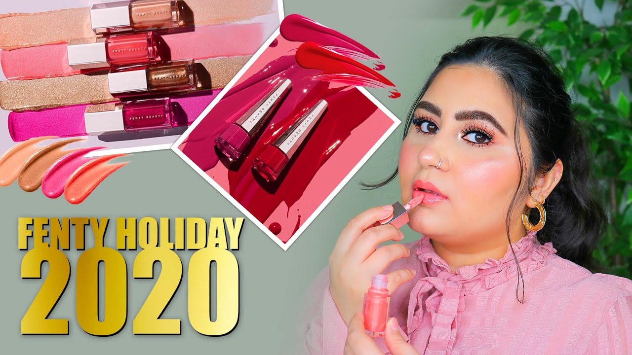 New Fenty Beauty Holo' Daze Collection Lip Sets...Review & Swatches l December 2020 l Sharo Khan