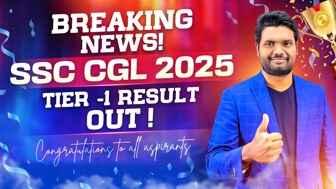SSC CGL 2025 Tier-1 Result OUT 🔥 | Cut Off Marks, Merit List & Free SSC CGL Course | Chandan Sir