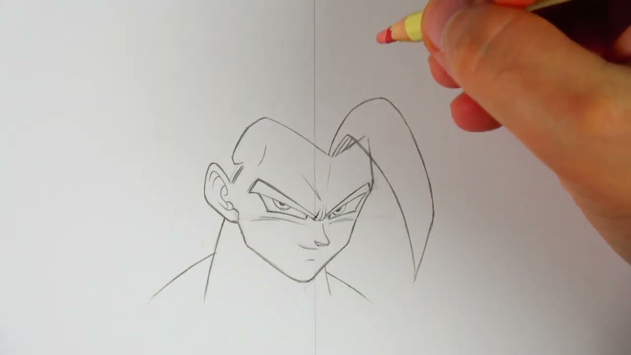 Drawing Gohan Beast in Real Time