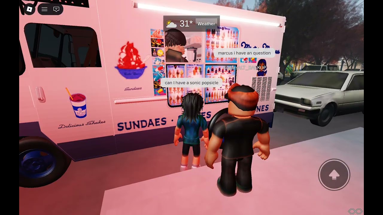 Mister Marcus ice cream truck on roblox!
