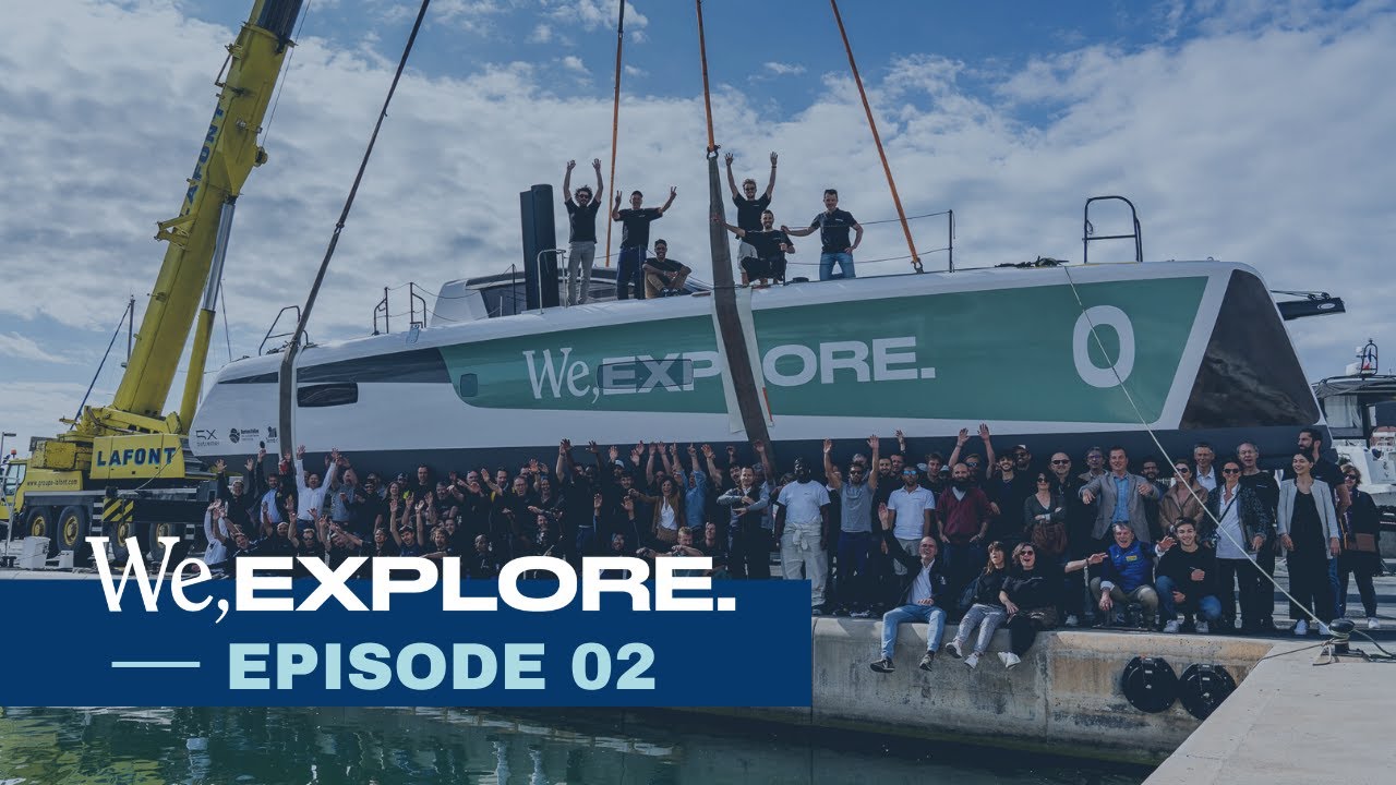 Outremer 5X WE EXPLORE - Her launch [In French]