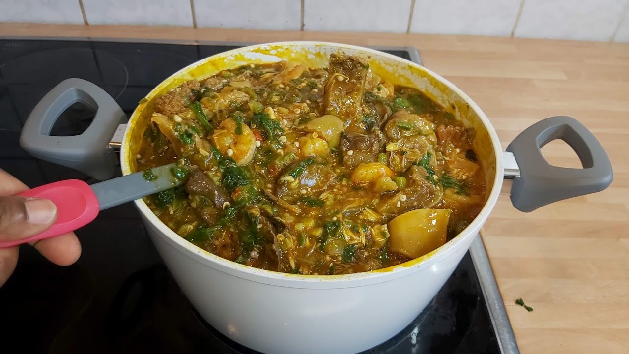 BEST WAY TO COOK RICH OKRA SOUP/NO ONE HAS EVER SHOWN YOU/HOW TO COOK OKRO SOUP.#delicious Nigerian