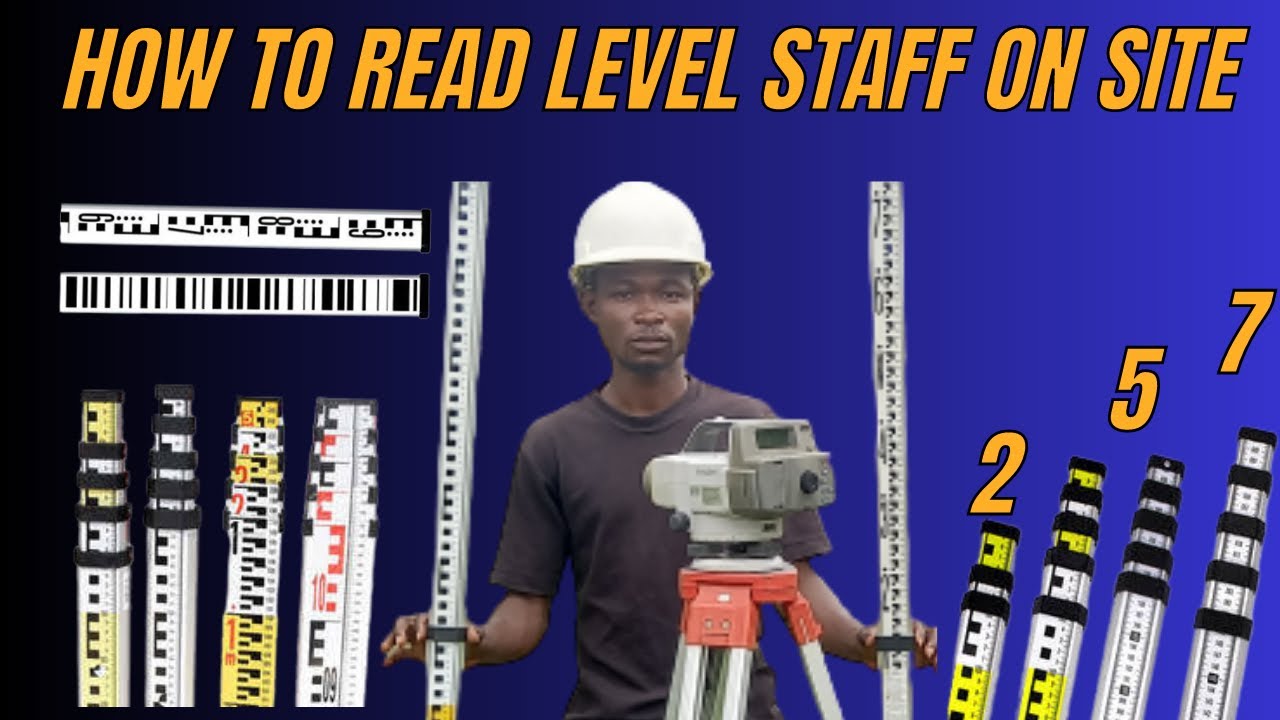 How to read level staff on site| Leveling staff reading, level instrument