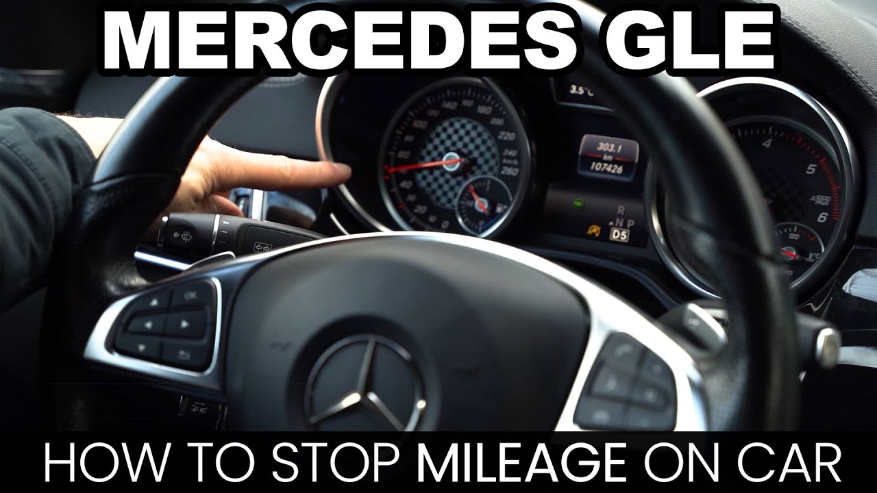 How To Stop Mileage On Car | Mercedes GLE 63 AMG w166 | No odometer correction