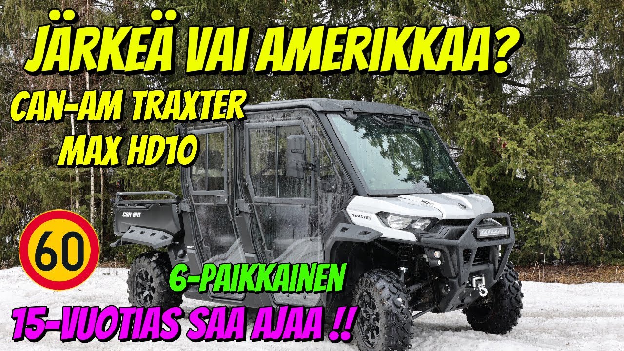 Markkinoiden isoin MÖNKIJÄ | Can-Am Traxter Max HD10