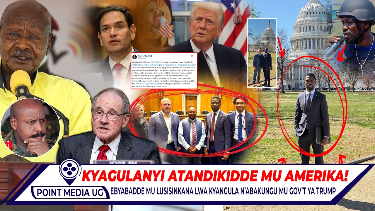 BREAKING!! KYAGULANYI OLUTALO ALUSOSEZA AMERIKA ASISINKANYE ABAKUNGU MU GOV'T YA TRUMP OKUNYIGA M7