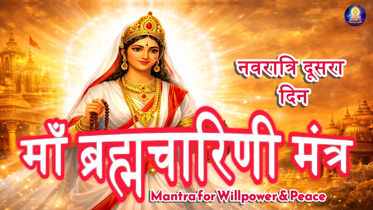 Maa Brahmacharini Mantra | Navratri Day 2 | Powerful Maa Brahmacharini Mantra for Willpower & Peace