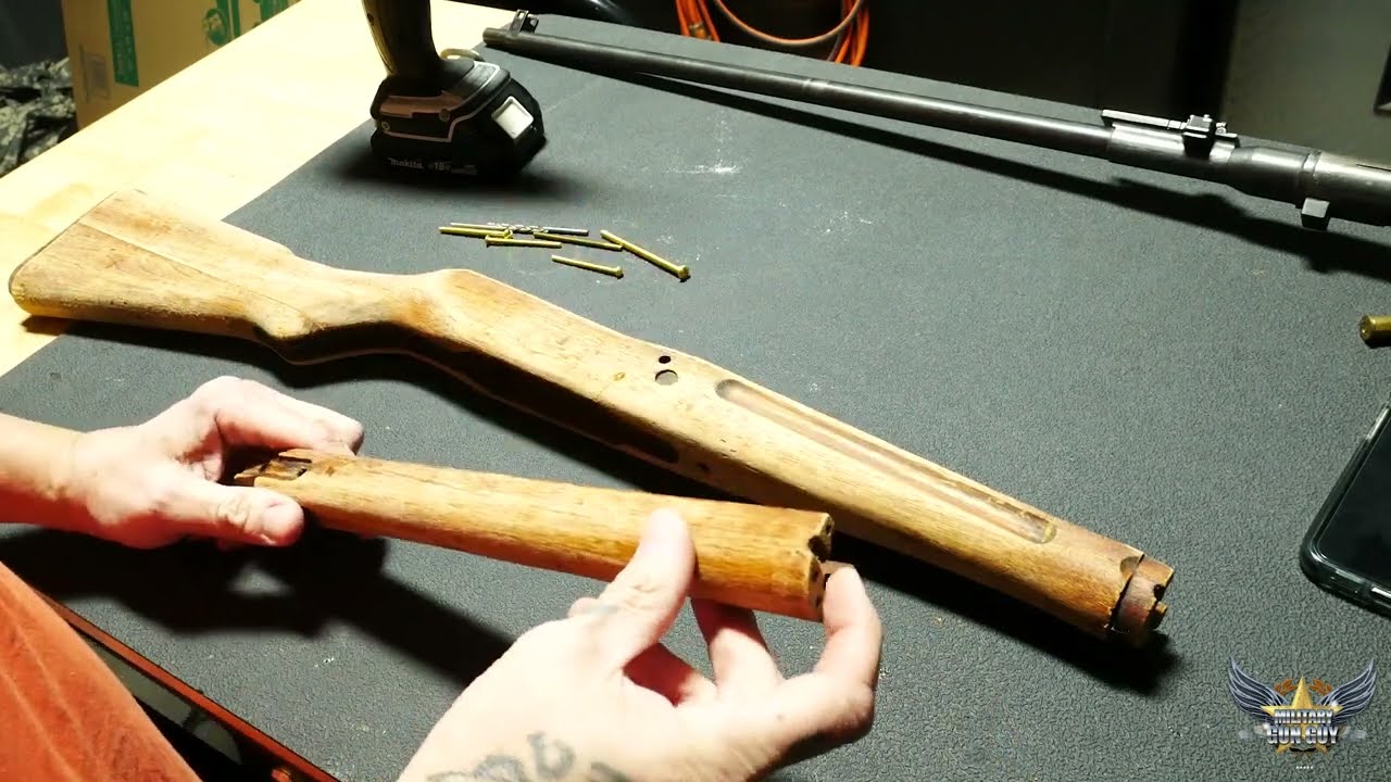 Japanese Type 99 Arisaka Rifle Duffel Cut Repair Part 1