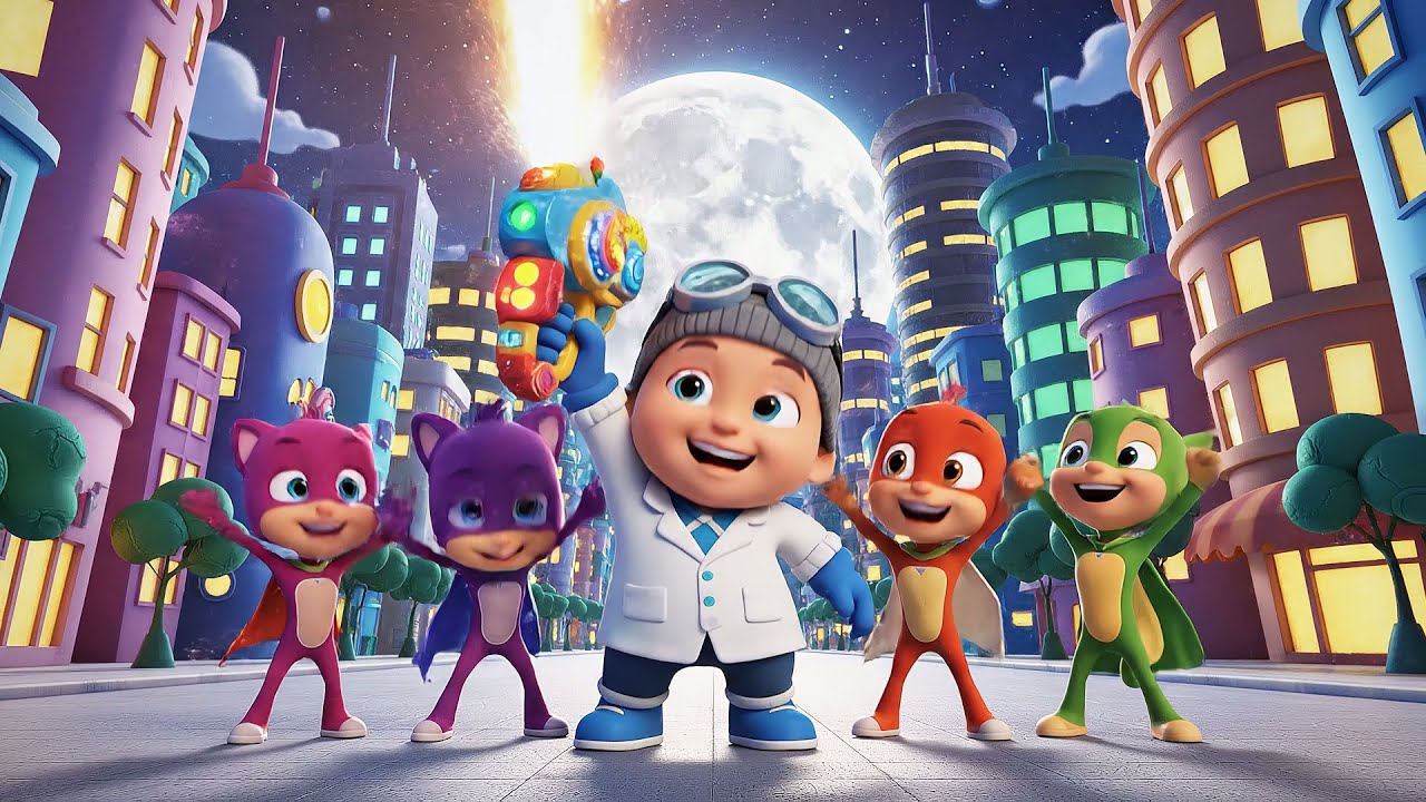 O bebê Romeo, dos PJ Masks, usa aparelho | Canções Infantis e Rimas para Crianças