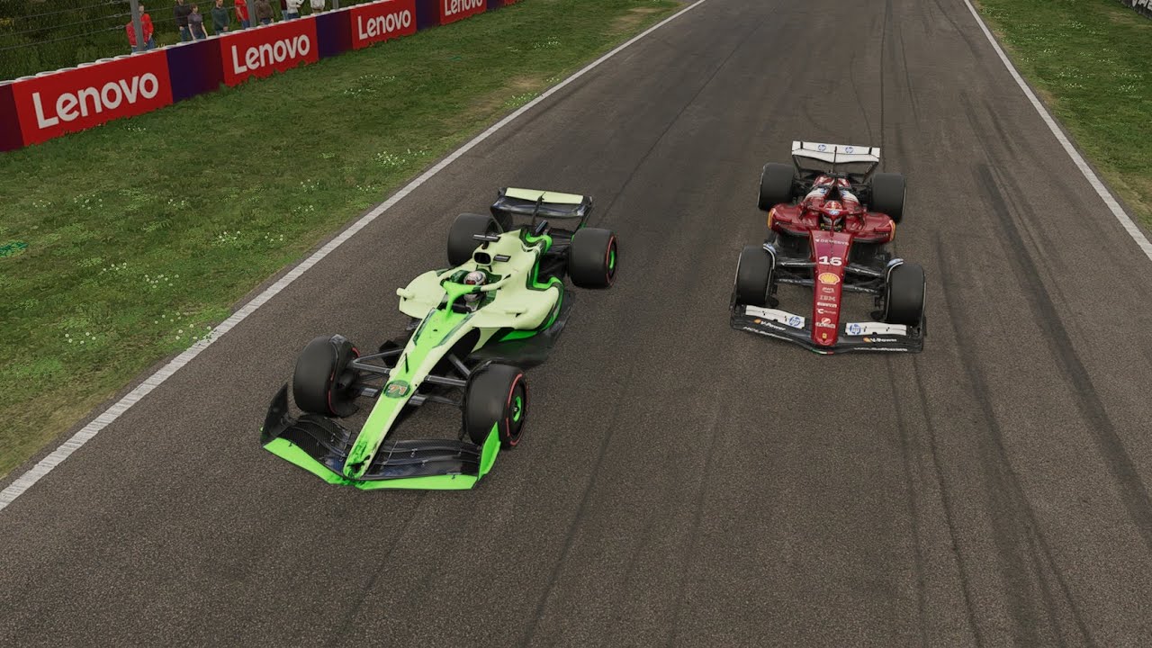 Charging to the front of the field with fresh softs in the final laps!