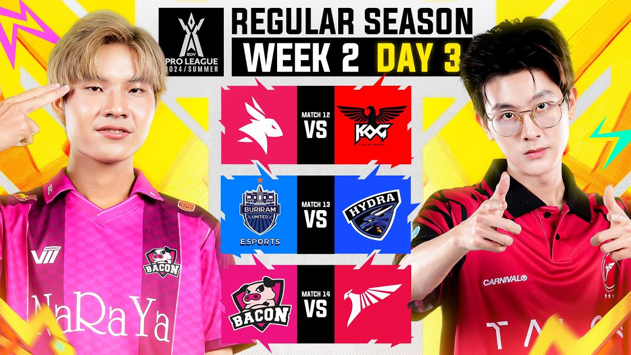 การแข่งขัน RoV Pro League 2024 Summer | Regular Season | Week 2 Day 3