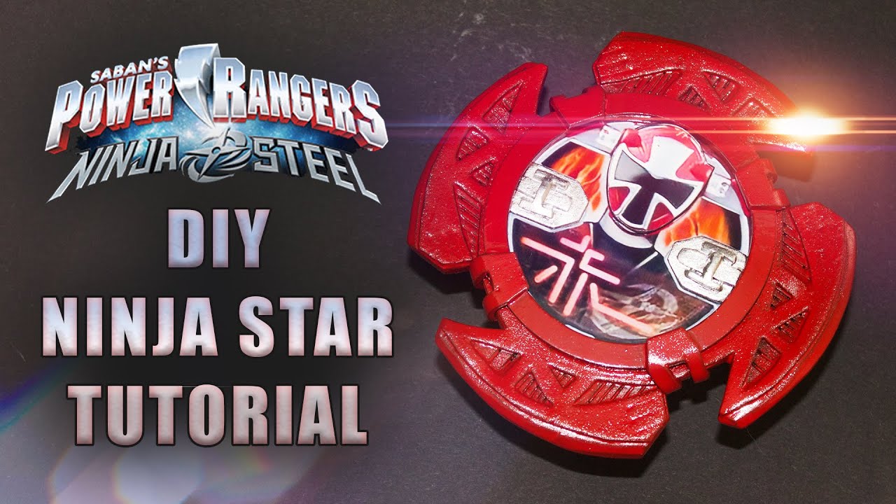 HOW TO MAKE A NINJA STEEL STAR TUTORIAL / POWER RANGERS DIY